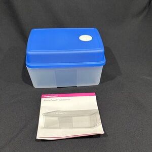 NEW!  Tupperware FreezeSmart Blue Seal Rectangular Container